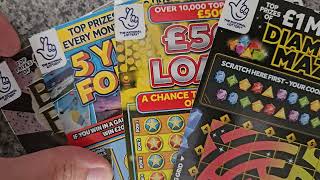 UK Scratch Mix in Play scratchcards lottery win scratch [upl. by Sean]