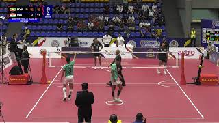 Myanmar vs India  QF3  Double  Premier  ISTAF Sepaktakraw World Cup Kuala Lumpur 2024 [upl. by Flosi122]