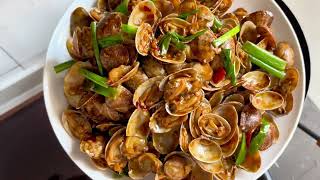 Stir fry Clams [upl. by Nivad]