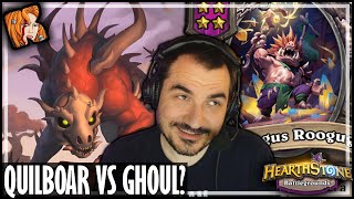 QUILBOAR VS GHOULACABRA  Hearthstone Battlegrounds [upl. by Kramal]