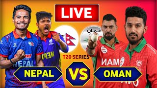 NEPAL VS OMAN T20 LIVE  CANADA T20I TRISERIES MATCH 2 LIVE SCORES  NEPAL VS OMAN LIVE [upl. by Strong]