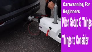 Caravan Pitch Setup amp Things to Consider [upl. by Eyahsal]