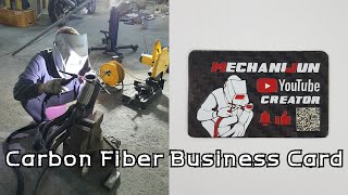 Carbon Fiber Business Card DIY [upl. by Ettennej498]