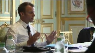 Macron senflamme  quotOn met un pognon de dingue dans les minima sociauxquot [upl. by Niki]