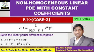 Non Homogeneous Partial Differential Equations  PI of Partial Differential Equations  PI Case 3 [upl. by Leiso]