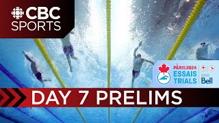 2024 Canadian Olympic amp Paralympic Swimming Trials Preliminaries  Toronto  Day 7  CBC Sports [upl. by Amik]