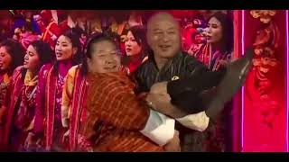 Druk Super Star Show  Paro Tsechu  Paro Bhutan  Kuencho wangdi  Gyem Dorji  Kezang D Wangmo [upl. by Hpesoy]