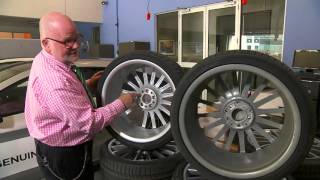 MercedesBenzHolden counterfeit wheel pothole test cracking [upl. by Hetti]