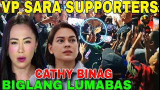 Nagpakita si CATHY BINAG sa mga SUPPORTERS ni VP SARA DUTERTE [upl. by Prosperus781]