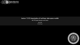 1302 Linearization of nonlinear statespace models [upl. by Eynaffit143]