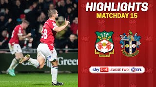 HIGHLIGHTS  Wrexham AFC vs Sutton United [upl. by Lleuqram]