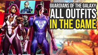 All Outfits In Marvels Guardians Of The Galaxy Game Marvel Guardians Of The Galaxy All Outfits [upl. by Englebert44]