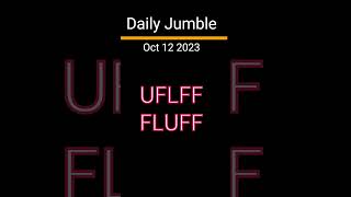 Daily Jumble Oct 12 2023  Jumble Answers for 10122023 [upl. by Eerrehs]