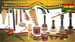 🌎 Instrumentos Musicales de BOLIVIA Instruments Musical from BOLIVIA [upl. by Htebazil569]