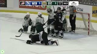 VICTORY HIGHLIGHTS Tips top Wenatchee Wild in OT in first ever clash 92923 [upl. by Natsirc]