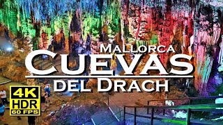 Cuevas del Drach Mallorca Porto Cristo 4K 60fps HDR UHD Walking Tour 💖 Balearic Islands 👀 Spain 🇪🇸 [upl. by Dudden122]