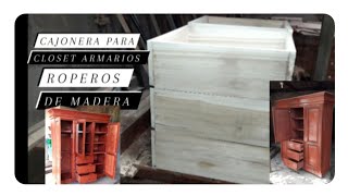 Cómo hacer gavetas para armarios closet de madera 2021 [upl. by Kcirderfla]