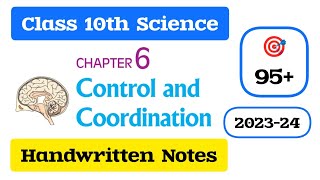 Control and Coordination Notes PDF  Class 10th Science Chapter 6  Physics Wallah [upl. by Semyaj]