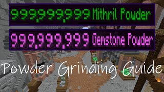 The ULTIMATE Mithril and Gemstone Powder Grinding Method in Hypixel Skyblock [upl. by Kokaras375]