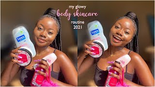 glowy body skincare routine ✨ smelling good exfoliation 101 hair removal [upl. by Ettecul941]