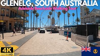 Glenelg Adelaide South Australia Walking Tour  4K 60FPS [upl. by Eidualc]