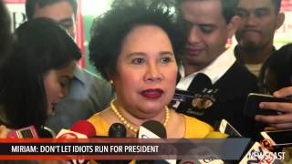 Dont let idiots run for president  Miriam [upl. by Docia]