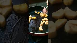 Caramelised Banana  Banana ghee roast youtube shorts [upl. by Anitahs]