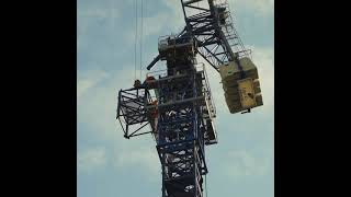 Bennetts Cranes – climbing a tower crane [upl. by Papert]