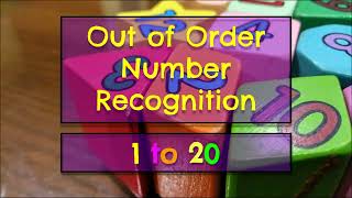 Learning Numbers 120  Out of Order Number Recognition  Identify Numbers  Learn Numbers up to 20 [upl. by Grishilde]