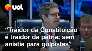 Randolfe compara golpe de 64 aos ataques do 81 Traidor da Constituição é traidor da pátria [upl. by Gervais23]