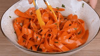 A genius idea to prepare carrot salad When I do it this way there is nothing left [upl. by Acinorev]