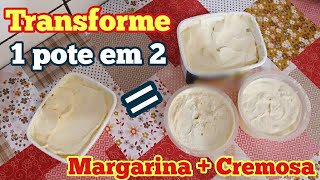 🔥Como fazer MARGARINA 1 pote rende 2  Receita para quem usa INÉDITO [upl. by Esinej81]