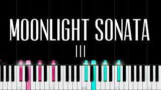 Beethoven  Moonlight Sonata 3rd Movement  Piano Tutorial [upl. by Yttik]