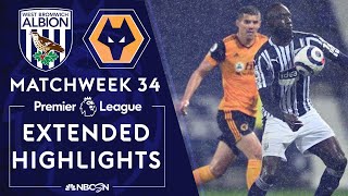 West Brom v Wolves  PREMIER LEAGUE HIGHLIGHTS  5032021  NBC Sports [upl. by Brieta]