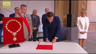 Cérémonie dinvestiture du président français réélu [upl. by Ardnasirk]