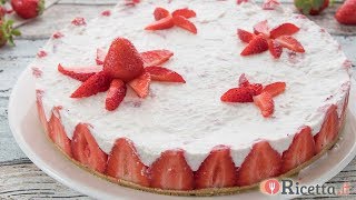 Cheesecake cocco e fragole  Ricettait [upl. by Bertie]