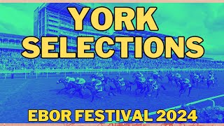 HORSE RACING TIPS  YORK EBOR FESTIVAL  AUGUST 2124 2024 horseracing horseracingtips [upl. by Hafital]