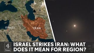 Israel launches retaliatory airstrikes on Iran [upl. by Nirret]