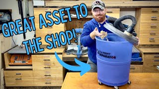 Dust Right Dust Separator Review  Ultimate Dust Collection Setup for Small Shops [upl. by Aina]