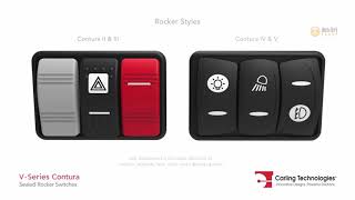 Carling V Series Rocker Switch Overview video  2018 update [upl. by Ycam420]