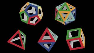 Regular polyhedra Platonic solids Правильные многогранники Платоновы тела додекаэдр  икосаэдр [upl. by Dalenna781]