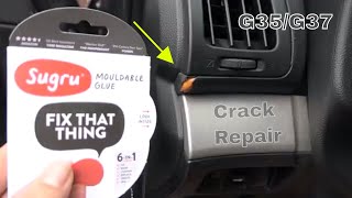 Cracked Dashboard Repair with Sugru  Infiniti G35 G37 [upl. by Paapanen]