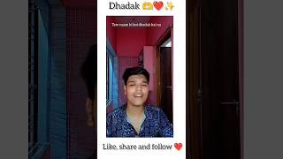 Dhadak 🫶❤️ song cover by Anshumaan Mishra shorts viralshorts [upl. by Kirch]