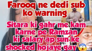 Sitara ramzan ko kitne Salary deti thj ap sun ke shocked hojae gae😱 Muchar pagal hogaya he🤣 [upl. by Arednaxela761]