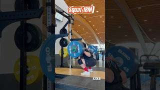 ATG SQUAT 420lb 190kg squat [upl. by Reyaht27]