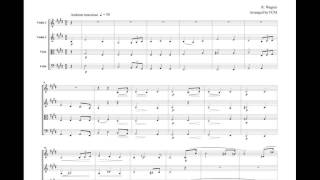 Wagner from Tannhauser Overture for string quartet CW002 [upl. by Llednahc]