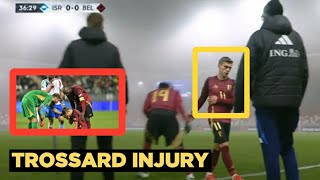 Injury Nightmare Trossard Injured in Belgium Defeat To Israel In Nations League [upl. by Javier]