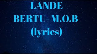 LANDE BERTU  MOB JAN MEDA HOODðŸ‘ŠðŸ¾  music Ethiopian LyricsðŸ‘ŒðŸ˜Ž [upl. by Aennil753]