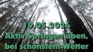 19052024  Aktiv springen üben bei schönstem Wetter 🤣 [upl. by Antonia]