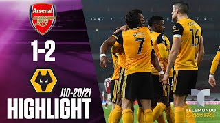 Highlights amp Goals  Arsenal vs Wolverhampton 12  Telemundo Deportes [upl. by Arutnev35]